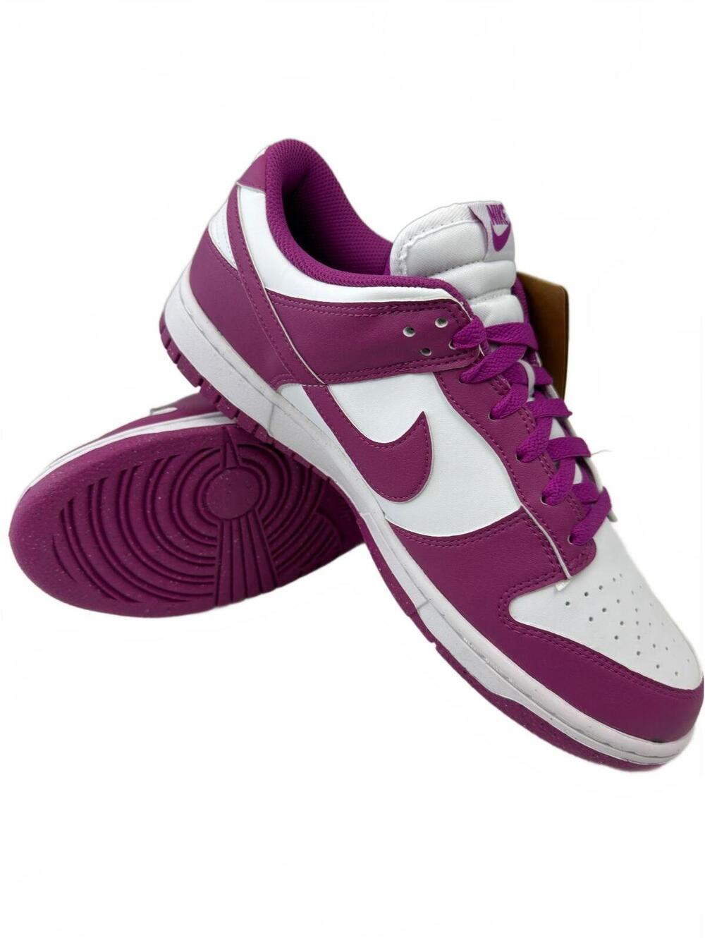 Nike Dunk Low Next Nature Womens 11 White Hot Fuchsia Sneakers NWT DD1873-110